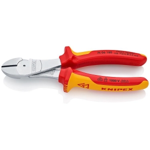 Knipex 74 06 180 Diagonal Cutter high-leverage chrome-plated 180mm